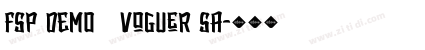 FSP DEMO   Voguer Sa字体转换